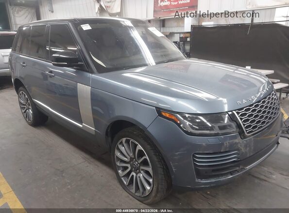 SALGS2SV9KA523116 2019 LAND ROVER RANGE ROVER Синий Передняя правая четверть