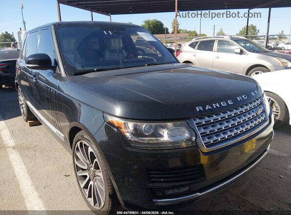 SALGS3EF9GA307946 2016 LAND ROVER RANGE ROVER Black Front right