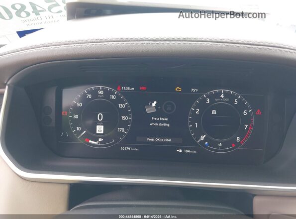 SALGS5RE3KA532756 2019 LAND ROVER RANGE ROVER White უკანა სავარძლების ხედი