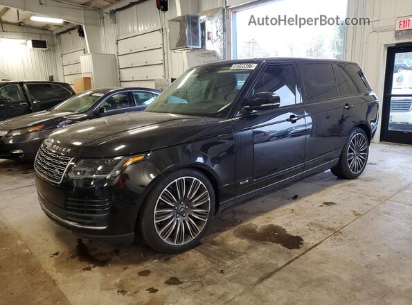 SALGS5RE7KA546997 2019 LAND ROVER RANGE Black Առջևի ձախ երեք քառորդ տեսարան