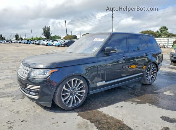 SALGV2EFXGA280130 2016 LAND ROVER RANGE Черный Передняя левая четверть