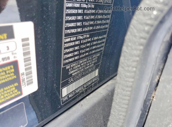 SALGV2EFXGA280130 2016 LAND ROVER RANGE Черный Вид подкапотного пространства