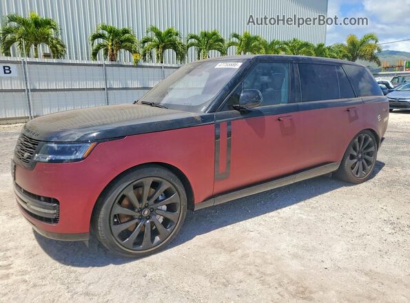 SALKPBE77PA024928 2023 LAND ROVER RANGE Темно-бордовый Передняя левая четверть