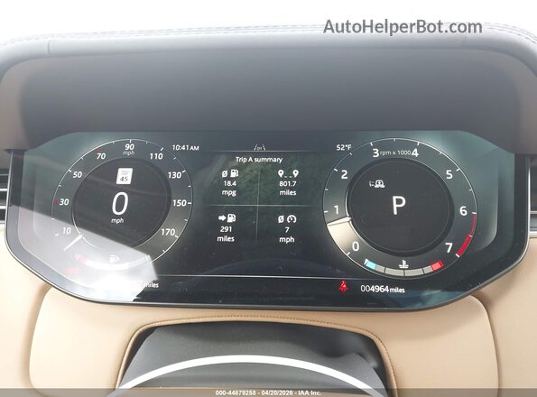 SALKPBFU9SA291985 2025 LAND ROVER RANGE ROVER Black Vista de los asientos traseros