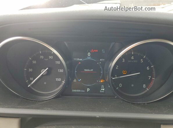 SALRG2RV8L2427151 2020 LAND ROVER DISCOVERY White Widok zestawu wskaźników