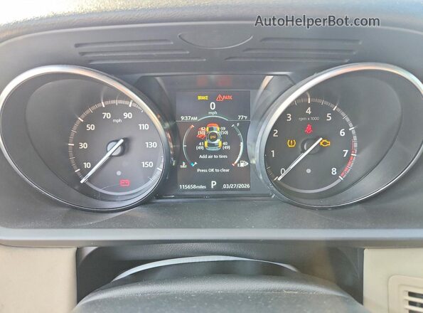 SALRG2RV9KA094897 2019 LAND ROVER DISCOVERY Black Вид щитка приладів