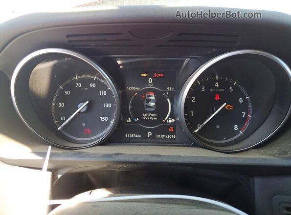 SALRGBBV8HA046875 2017 LAND ROVER DISCOVERY Красный Вид щитка приборов