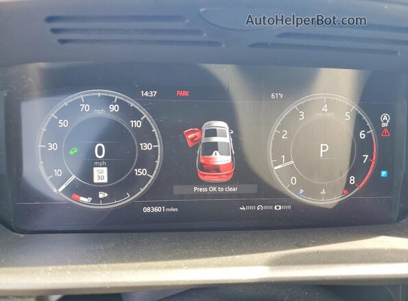 SALRT2RV3KA095202 2019 LAND ROVER DISCOVERY Белый Вид щитка приборов