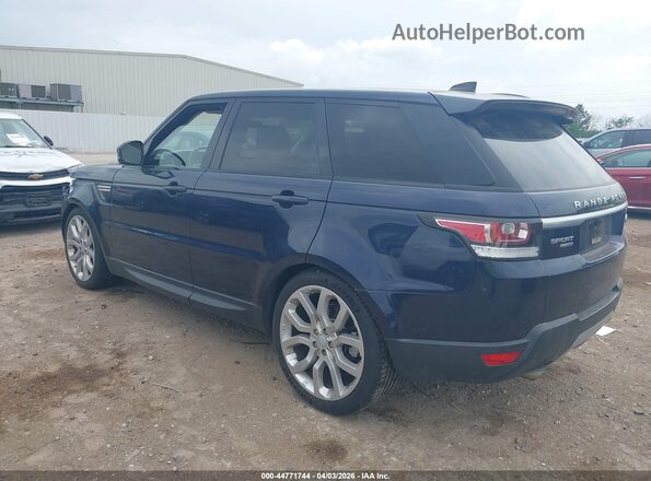 SALWR2FV6HA685554 2017 LAND ROVER RANGE ROVER SPORT Blue Rear left