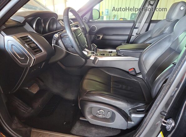 SALWR2FVXHA147083 2017 LAND ROVER RANGE Черный Вид салона спереди