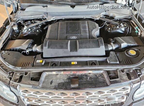 SALWR2FVXHA147083 2017 LAND ROVER RANGE Черный Вид подкапотного пространства