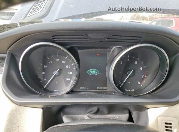 SALWR2FVXHA677411 2017 LAND ROVER RANGE Blue Вид щитка приладів