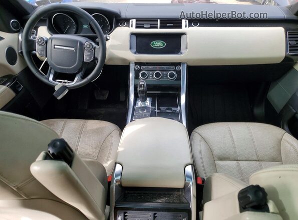 SALWR2FVXHA677411 2017 LAND ROVER RANGE Blue Вид панелі приладів