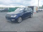 2016 Land Rover Range Rover Sport 3.0l V6 Supercharged Hse Blue vin: SALWR2PF1GA664116