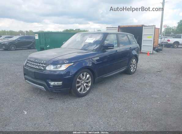 SALWR2PF1GA664116 2016 LAND ROVER RANGE ROVER SPORT Blue Przód lewy