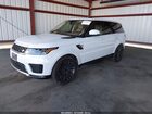 2019 Land Rover Range Rover Sport Hse Td6 Белый vin: SALWR2RK6KA834232
