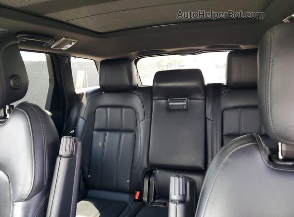 SALWR2SE7LA706376 2020 LAND ROVER RANGE Black უკანა სავარძლების ხედი