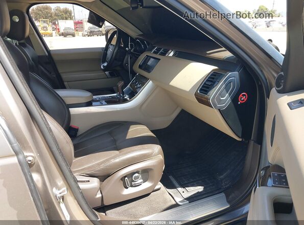 SALWR2VF4GA647149 2016 LAND ROVER RANGE ROVER SPORT Gold Вид салону спереду