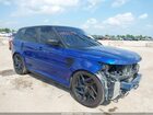 2016 Land Rover Range Rover Sport 5.0l V8 Supercharged Svr Blue vin: SALWZ2EF4GA595411