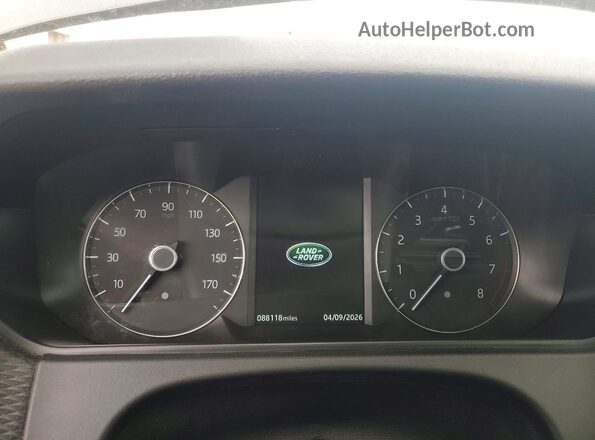 SALYB2EX0LA267127 2020 LAND ROVER RANGE Black Vista del cuadro de instrumentos