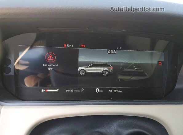 SALYB2EX9KA227787 2019 LAND ROVER RANGE White Vista del cuadro de instrumentos