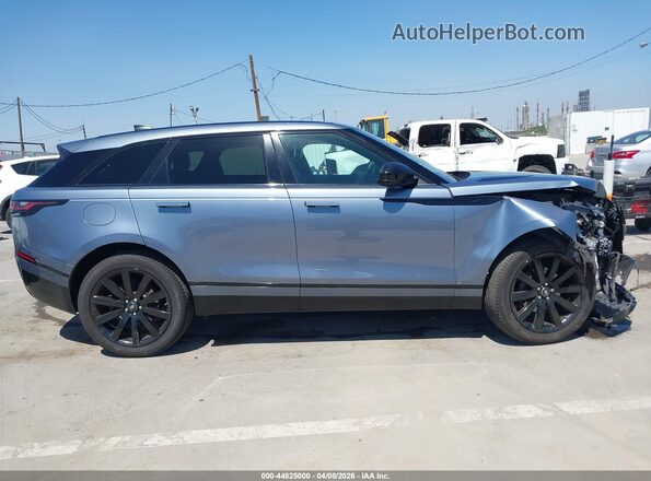 SALYL2EX8KA217636 2019 LAND ROVER RANGE ROVER VELAR Light Blue უკანა სალონის ხედი