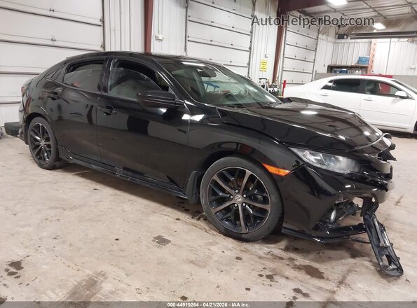 SHHFK7H4XMU406510 2021 HONDA CIVIC Черный Передняя правая четверть