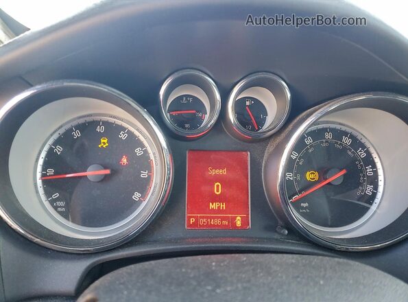 W04WH3N52HG032616 2017 BUICK CASCADA Серебряный Вид щитка приборов