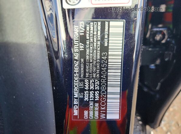 W1KCG2DB0RA045243 2024 MERCEDES-BENZ EQS Черный Вид подкапотного пространства