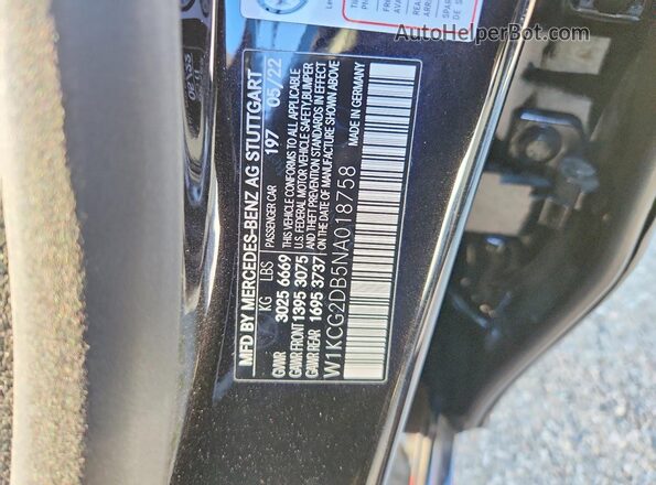 W1KCG2DB5NA018758 2022 MERCEDES-BENZ EQS Черный Вид подкапотного пространства