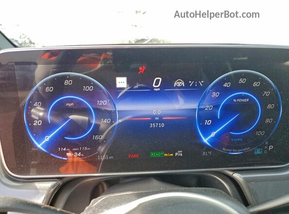 W1KCG2DB8PA033287 2023 MERCEDES-BENZ EQS Gray Instrument cluster view