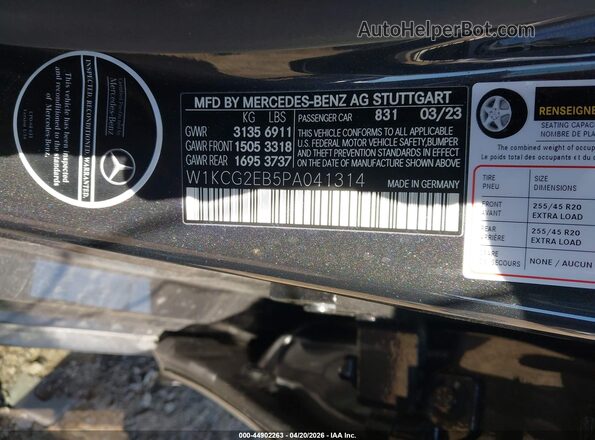 W1KCG2EB5PA041314 2023 MERCEDES-BENZ EQS 450 Gray Вид підкапотного простору