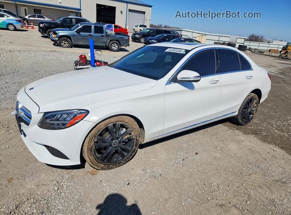 W1KWF8EB3LR572705 2020 MERCEDES-BENZ C White Առջևի ձախ երեք քառորդ տեսարան