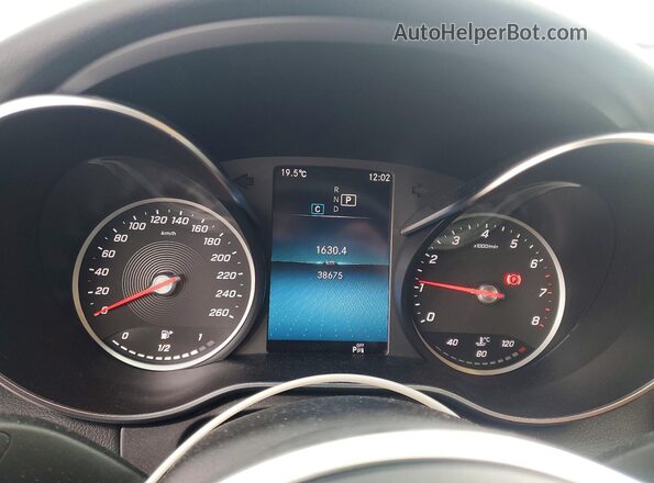 W1KWF8EB4MR640477 2021 MERCEDES-BENZ C White Вид щитка приладів