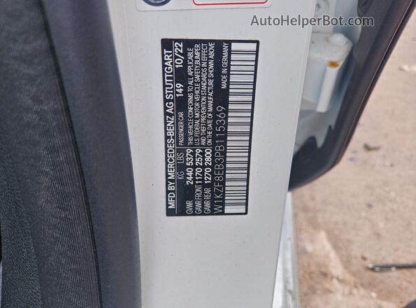 W1KZF8EB3PB115369 2023 MERCEDES-BENZ E White Вид підкапотного простору