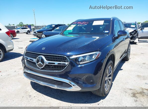 W1NKM4HB3RF136295 2024 MERCEDES-BENZ GLC 300 Синий Передняя левая четверть