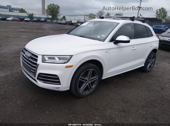 WA1A4AFYXJ2151925 2018 AUDI SQ5 White წინა მარცხენა ხედი სამი მეოთხედიდან