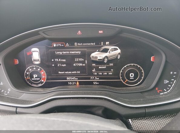 WA1A4AFYXJ2151925 2018 AUDI SQ5 White უკანა სავარძლების ხედი