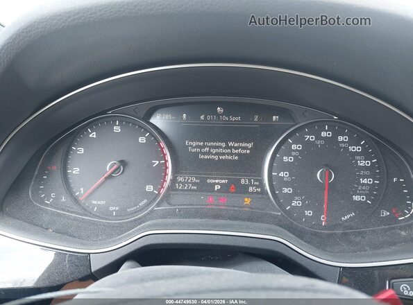 WA1AAAF73KD007736 2019 AUDI Q7 White Widok tylnych siedzeń