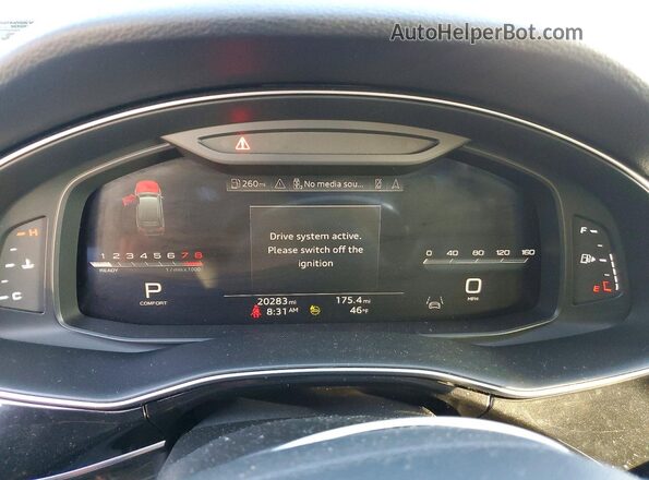 WA1ACBF7XPD010494 2023 AUDI Q7 Синий Вид щитка приборов