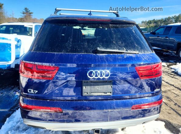 WA1AHAF71KD035367 2019 AUDI Q7 Blue უკანა ხედი