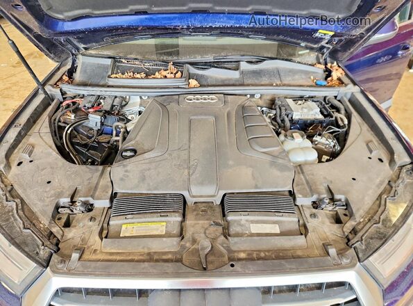 WA1AHAF71KD035367 2019 AUDI Q7 Blue ძრავის განყოფილების ხედი