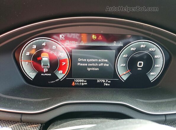 WA1B4AFY4S2032550 2025 AUDI SQ5 Зеленый Вид щитка приборов