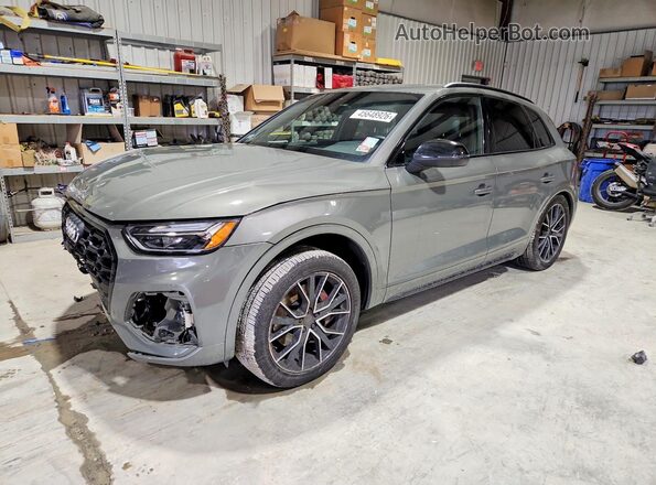 WA1B4AFY5R2052283 2024 AUDI SQ5 Gray Առջևի ձախ երեք քառորդ տեսարան