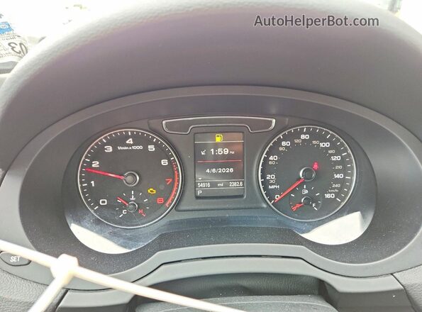 WA1BFCFS2GR002012 2016 AUDI Q3 Charcoal Սարքավորումների վահանակի տեսք