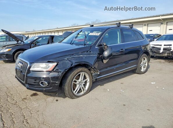 WA1C2AFP0HA089585 2017 AUDI Q5 Black Առջևի ձախ երեք քառորդ տեսարան