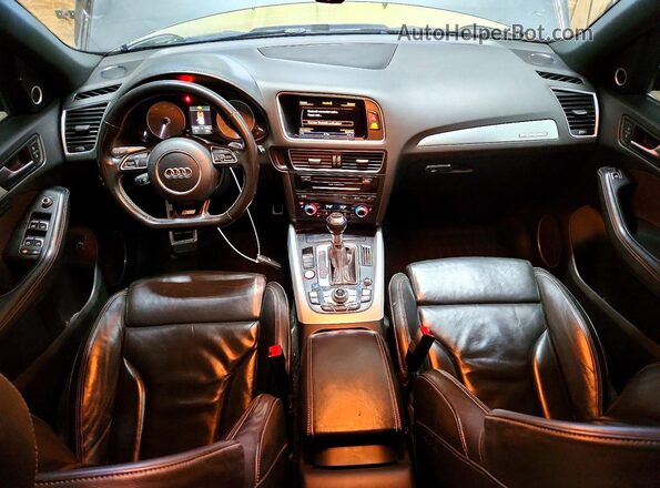 WA1CCAFP1HA006520 2017 AUDI SQ5 Charcoal Widok deski rozdzielczej