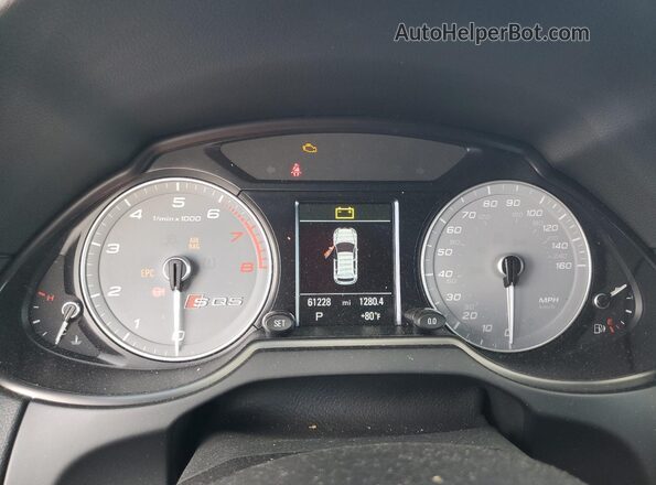 WA1CCAFP5HA047054 2017 AUDI SQ5 Gray ხელსაწყოთა პანელის ხედი