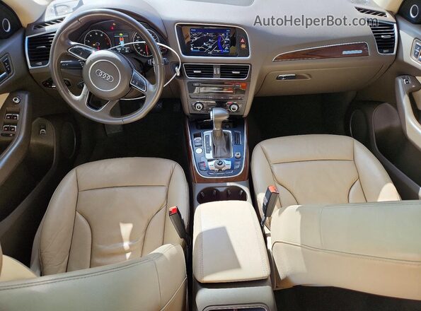 WA1D7AFP6HA071517 2017 AUDI Q5 White Widok deski rozdzielczej