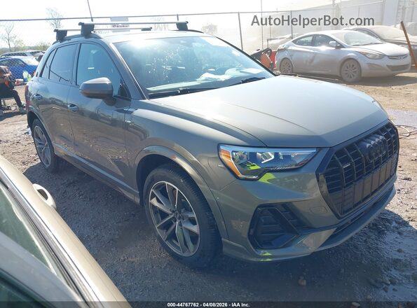 WA1DECF30N1091157 2022 AUDI Q3 Зеленый Передняя правая четверть